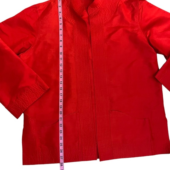 Elegant Red Women's Jacket - Picture 9 of 14